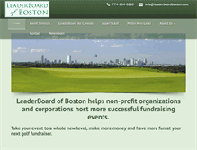 Tablet Screenshot of leaderboardboston.com